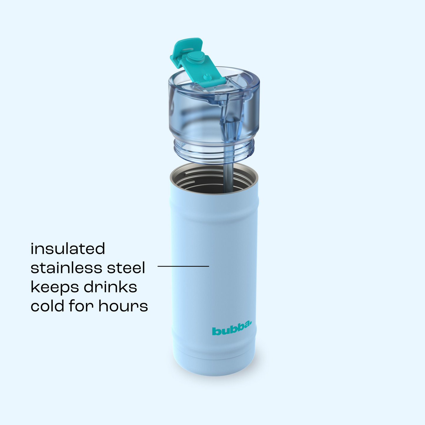 bubba 18 oz DualSip Insulated Stainless Steel Water Bottle - Daydreamin - US 5909