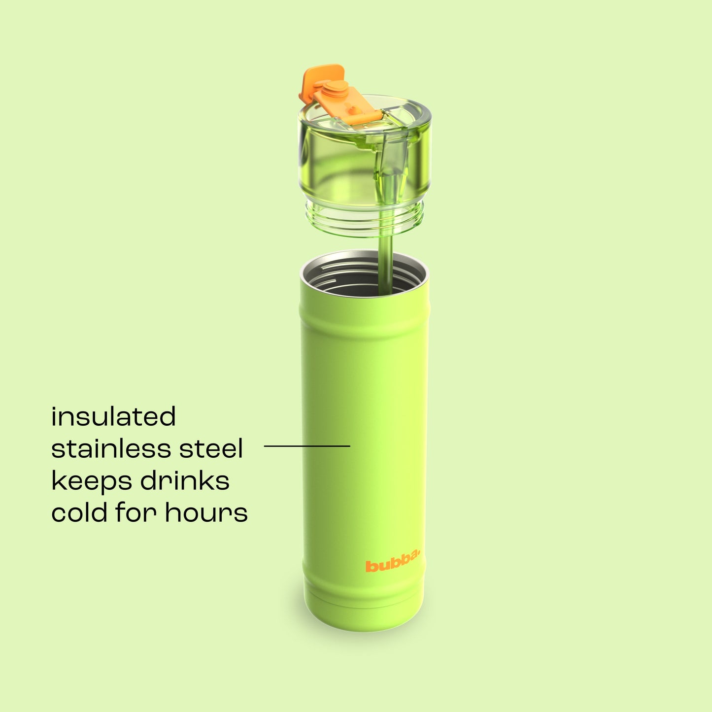 bubba 24 oz DualSip Insulated Stainless Steel Water Bottle - Glow Up - US 6837