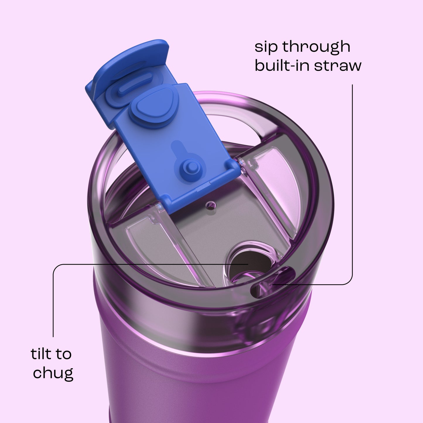 bubba 24 oz DualSip Insulated Stainless Steel Water Bottle - Mood Booster - US 1550