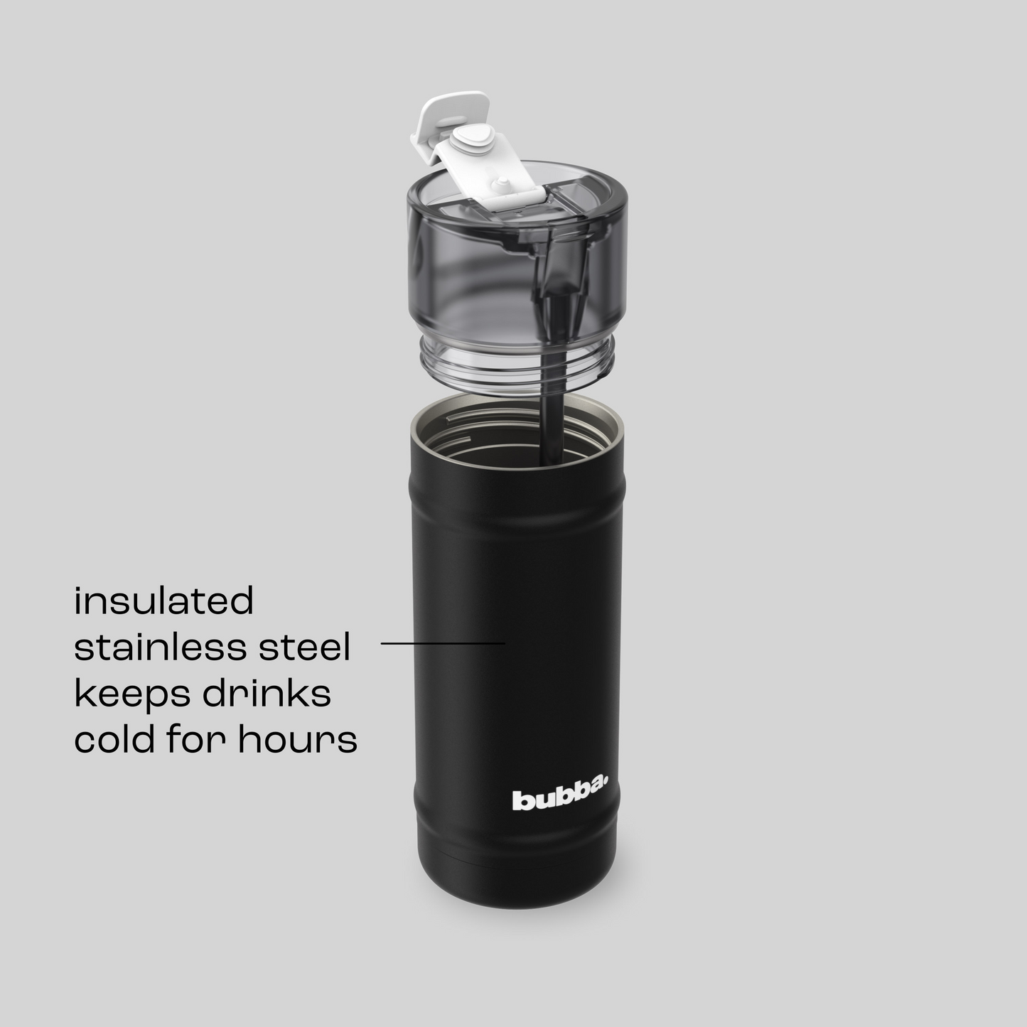 bubba 18 oz DualSip Insulated Stainless Steel Water Bottle -  Office Siren - US 1419