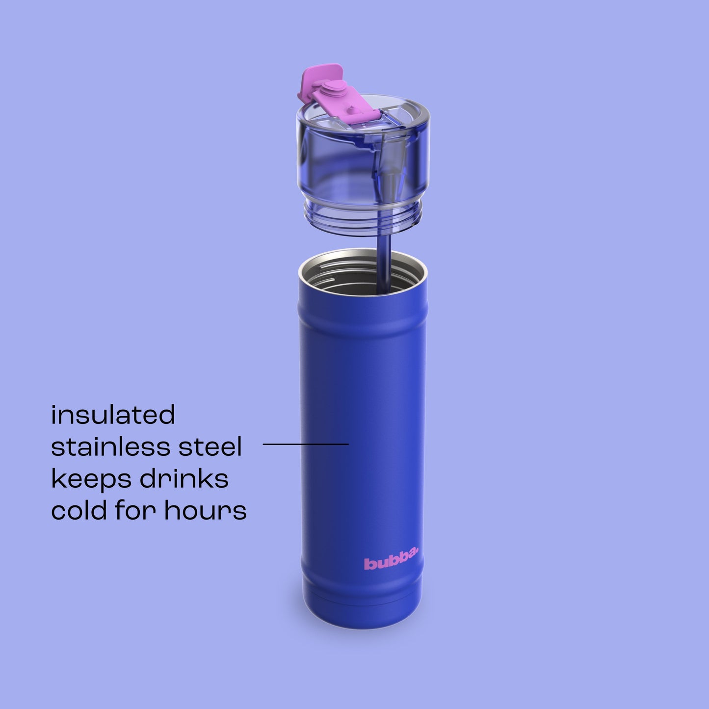 bubba 24 oz DualSip Insulated Stainless Steel Water Bottle - Ocean Energy - US 4426