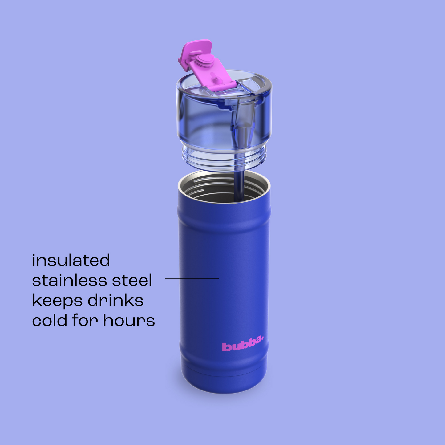 bubba 18 oz DualSip Insulated Stainless Steel Water Bottle - Ocean Energy - US 6438