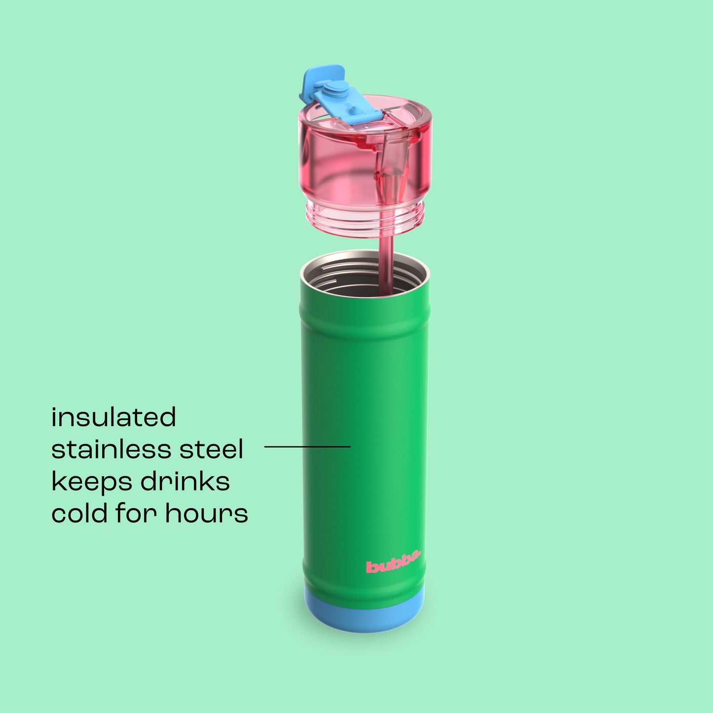 bubba 24 oz DualSip Insulated Stainless Steel Water Bottle - Fresh Serve - US 4224